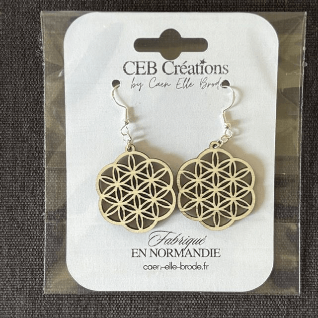 Boucles d'oreilles FLEUR DE VIE