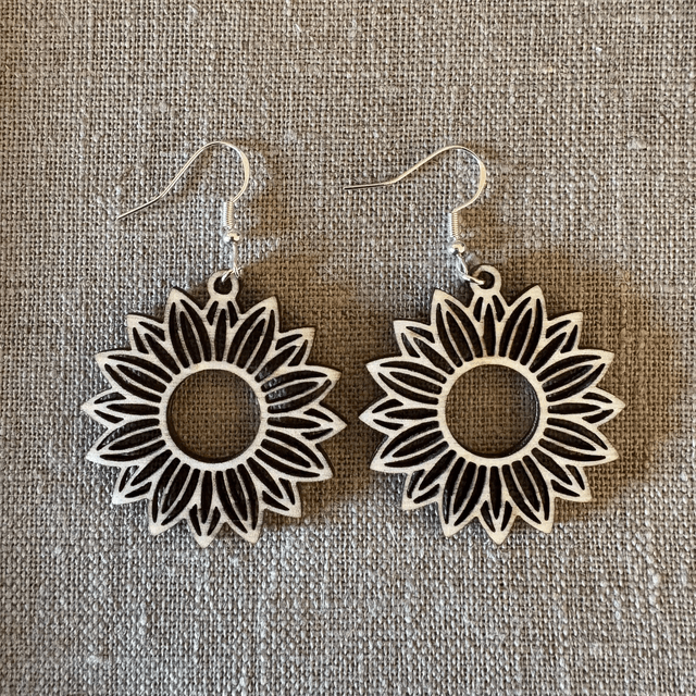 Boucles d'oreilles TOURNESOLS NATURELS
