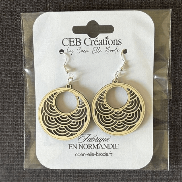 Boucles d'oreilles RONDES ONDES
