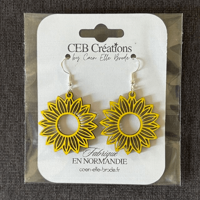 Boucles d'oreilles TOURNESOLS COLOR