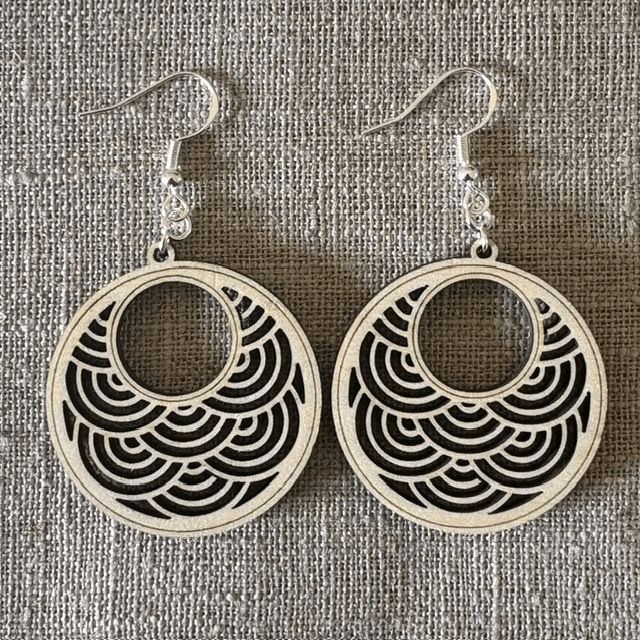 Boucles d'oreilles RONDES ONDES