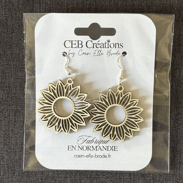 Boucles d'oreilles TOURNESOLS NATURELS