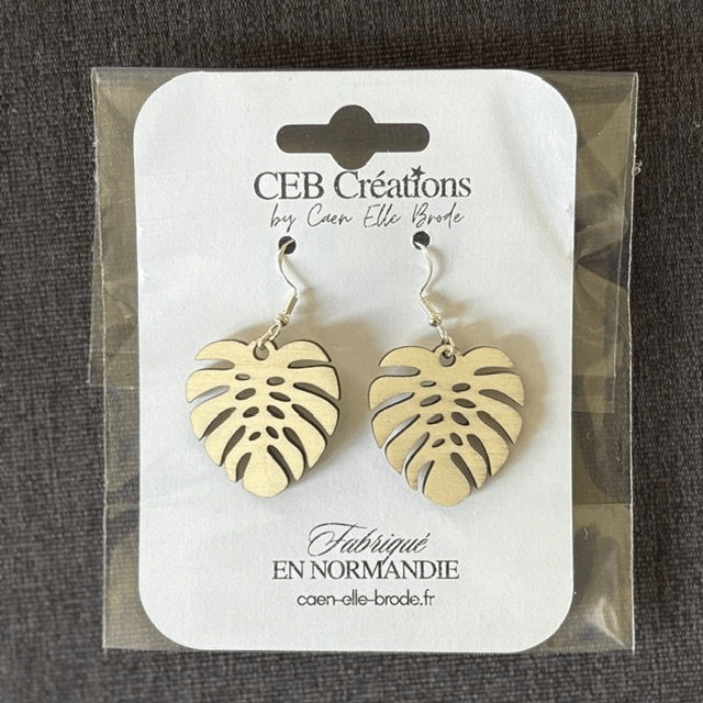Boucles d'oreilles FEUILLES EXOTIQUES