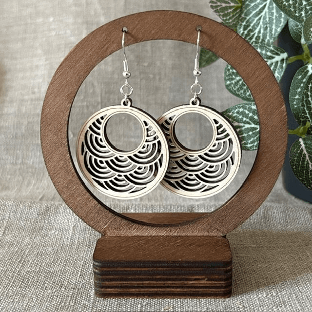 Boucles d&#039;oreilles RONDES ONDES