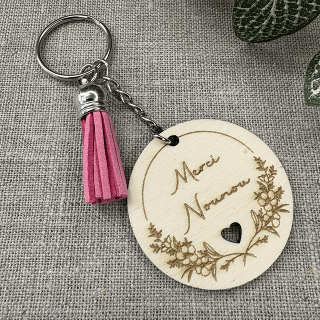 Porte-clés Merci Nounou