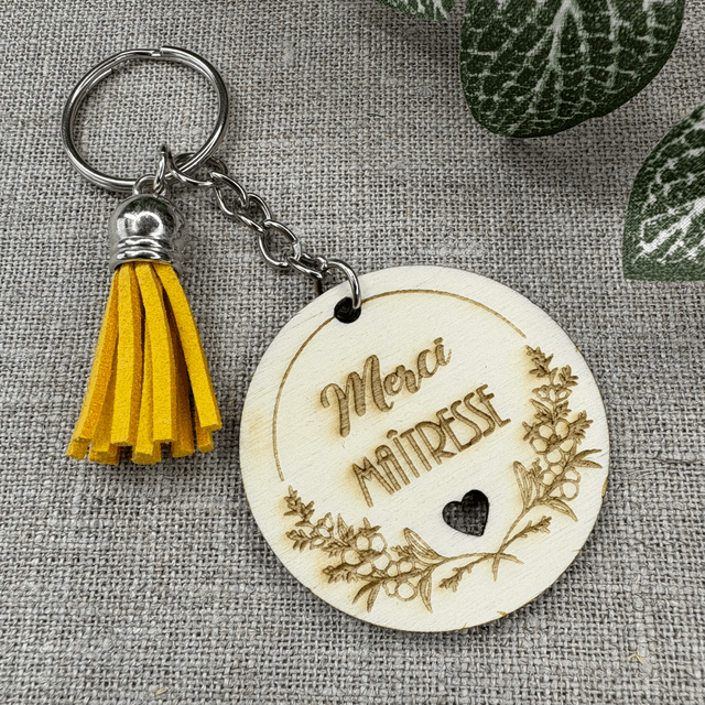 Porte-clés Merci Maîtresse