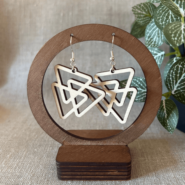 Boucles d&#039;oreilles TROIS TRIANGLES