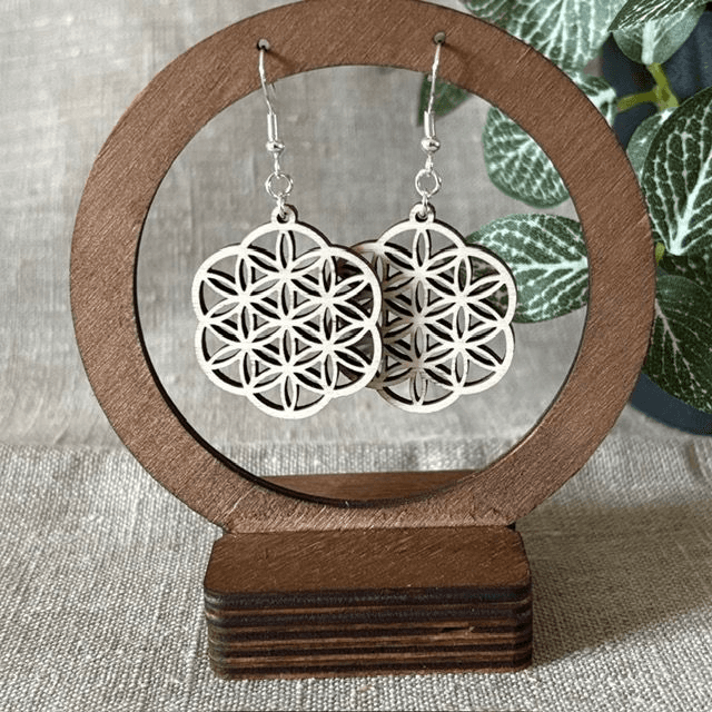 Boucles d&#039;oreilles FLEUR DE VIE